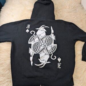 HUF X BLACK SCALE JACK OF ALL SPADES HOODIE Black Size XL